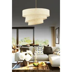 Couper Hazeran - Cream Cream Chandelier