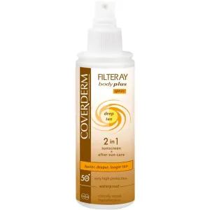 Coverderm Filteray Body Plus Deep tan Spray SPF50 - Sprej za telo