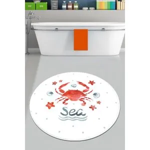 Crab Circle Djt 200 Multicolor Bathmat