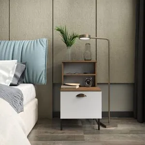 Cressi - Walnut, White Walnut
White Nightstand