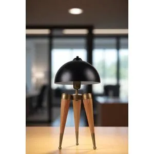 Crna drvena lampa 8902-3