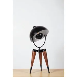 Crna orahova stolna lampa 8902-5