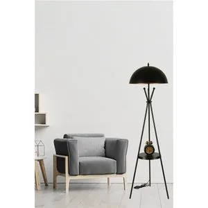 Crna podna lampa 8582-3