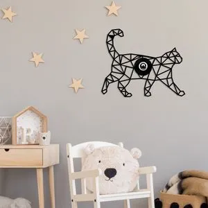 Crna zidna lampa W-041