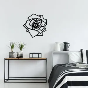 Crna zidna lampa W-042