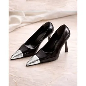 Crne Silver salonke / Silver Edge - 36