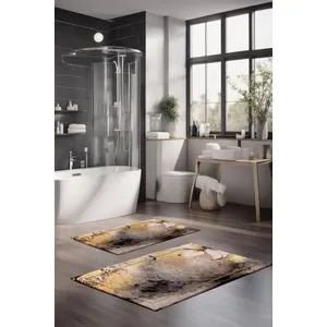 CT-5003 Multicolor Bathmat Set (2 Pieces)