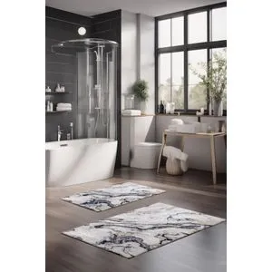 CT-5021 Multicolor Bathmat Set (2 Pieces)