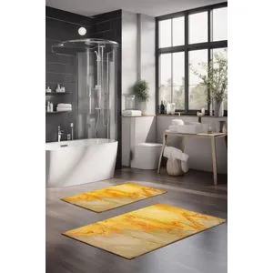 CT-5037 Multicolor Bathmat Set (2 Pieces)