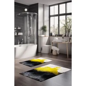 CT-5043 Multicolor Bathmat Set (2 Pieces)