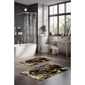 CT-5047 Multicolor Bathmat Set (2 Pieces)