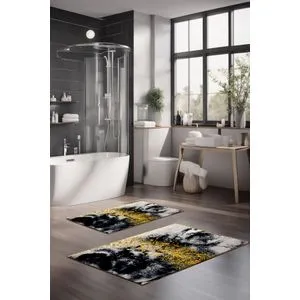 CT-5049 Multicolor Bathmat Set (2 Pieces)