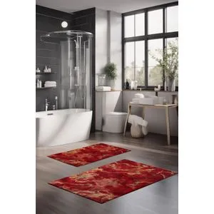 CT-5052 Multicolor Bathmat Set (2 Pieces)