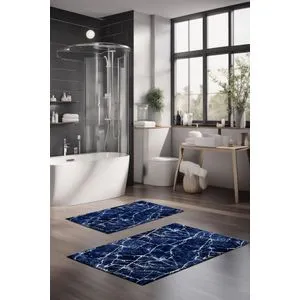 CT-5055 Multicolor Bathmat Set (2 Pieces)