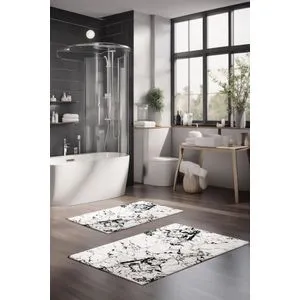 CT-5060 Multicolor Bathmat Set (2 Pieces)