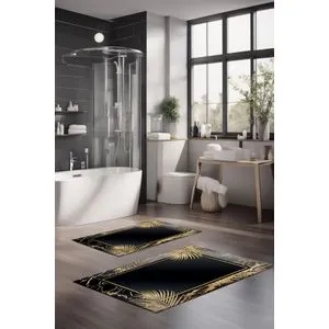 CT-5062 Multicolor Bathmat Set (2 Pieces)