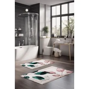CT-5064 Multicolor Bathmat Set (2 Pieces)