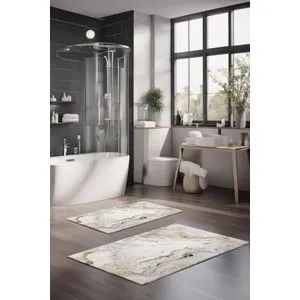 CT-5066 Multicolor Bathmat Set (2 Pieces)