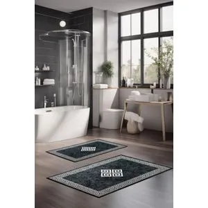 CT-5068 Multicolor Bathmat Set (2 Pieces)