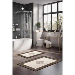 CT-5071 Set Višebojnih Kupatilskih Prostirača (2 Komada)