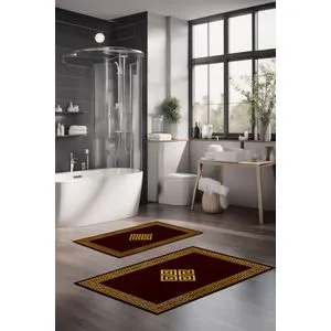 CT-5075 Set Višebojnih Kupatilskih Prostirača (2 Komada)