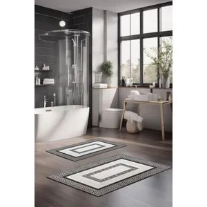 CT-5076 Multicolor Bathmat Set (2 Pieces)