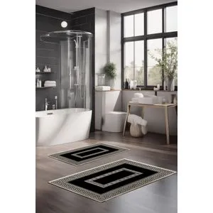 CT-5078 Multicolor Bathmat Set (2 Pieces)