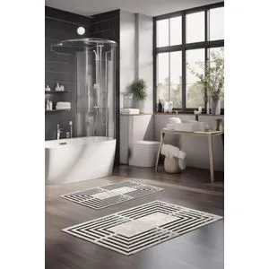 CT-5090 Multicolor Bathmat Set (2 Pieces)