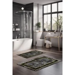 CT-5102 Multicolor Bathmat Set (2 Pieces)