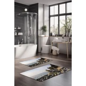 CT-5106 Multicolor Bathmat Set (2 Pieces)