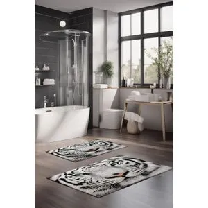CT-5118 Multicolor Bathmat Set (2 Pieces)
