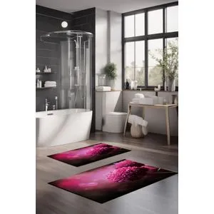 CT-5121 Set Višebojnih Kupatilskih Prostirača (2 Komada)