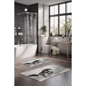 CT-5131 Multicolor Bathmat Set (2 Pieces)