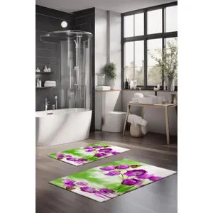 CT-5133 Multicolor Bathmat Set (2 Pieces)