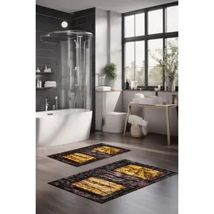 CT-5148 Multicolor Bathmat Set (2 Pieces)