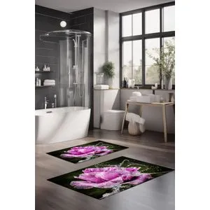 CT-5149 Multicolor Bathmat Set (2 Pieces)