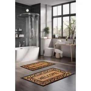 CT-5154 Multicolor Bathmat Set (2 Pieces)