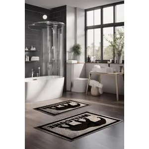 CT-5158 Multicolor Bathmat Set (2 Pieces)