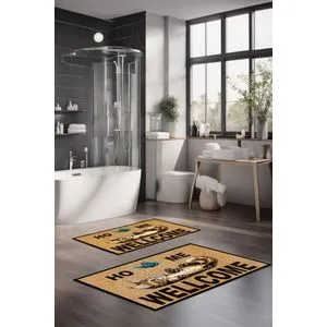 CT-5159 Multicolor Bathmat Set (2 Pieces)