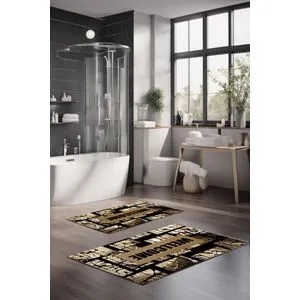 CT-5162 Multicolor Bathmat Set (2 Pieces)