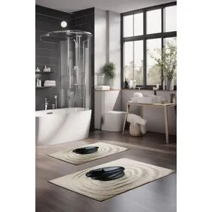 CT-5175 Multicolor Bathmat Set (2 Pieces)