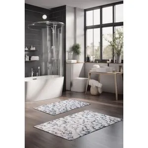 CT-5182 Multicolor Bathmat Set (2 Pieces)
