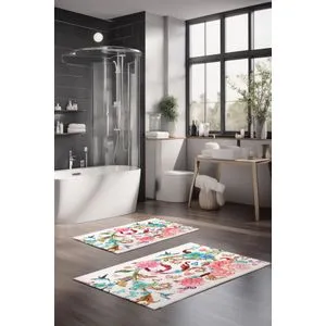 CT-5210 Multicolor Bathmat Set (2 Pieces)
