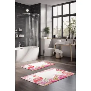 CT-5214 Set Višebojnih Kupatilskih Prostirača (2 Komada)