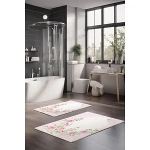 CT-5219 Set Višebojnih Kupatilskih Prostirača (2 Komada)