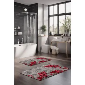 CT-5225 Set Višebojnih Kupatilskih Prostirača (2 Komada)