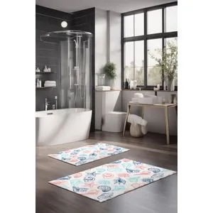 CT-5231 Set Višebojnih Kupatilskih Prostirača (2 Komada)