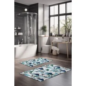 CT-5239 Multicolor Bathmat Set (2 Pieces)