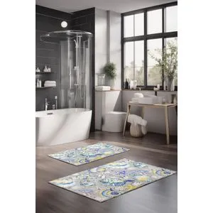 CT-5240 Set Tepiha za Kupatilo u Višebojnoj Boji (2 Komada)