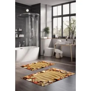 CT-5241 Multicolor Bathmat Set (2 Pieces)